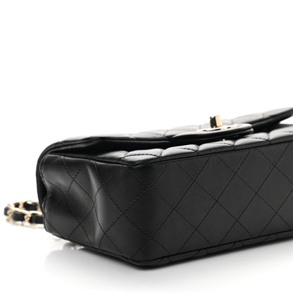 Chanel Lambskin Quilted Mini Rectangular Flap Black 8 of 9