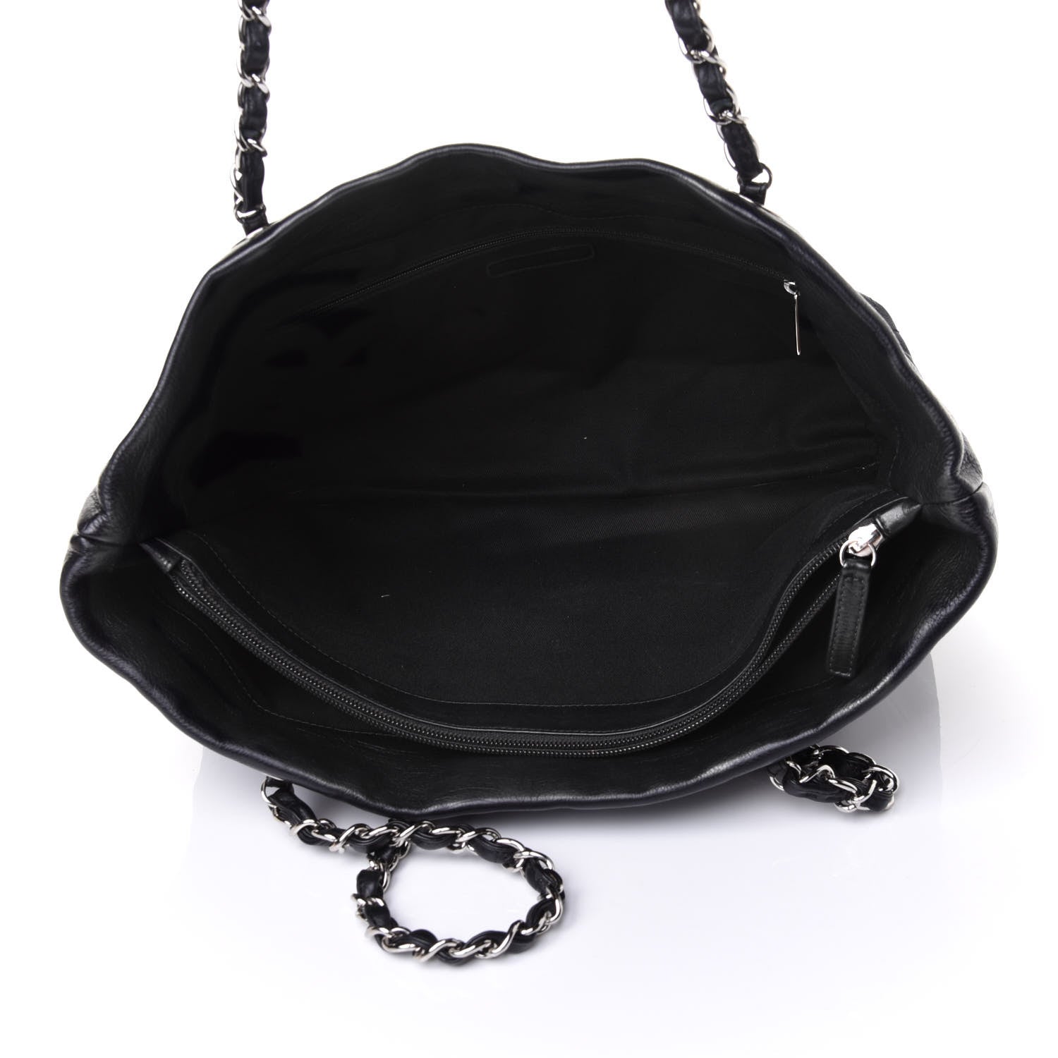 Chanel Calfskin Large Front Flap Tote Black 4 of 4