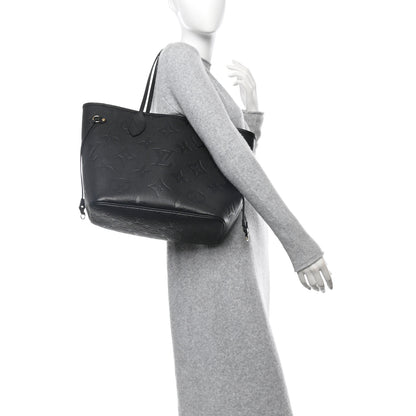 Louis Vuitton Empreinte Monogram Giant Neverfull MM Black 2 of 10