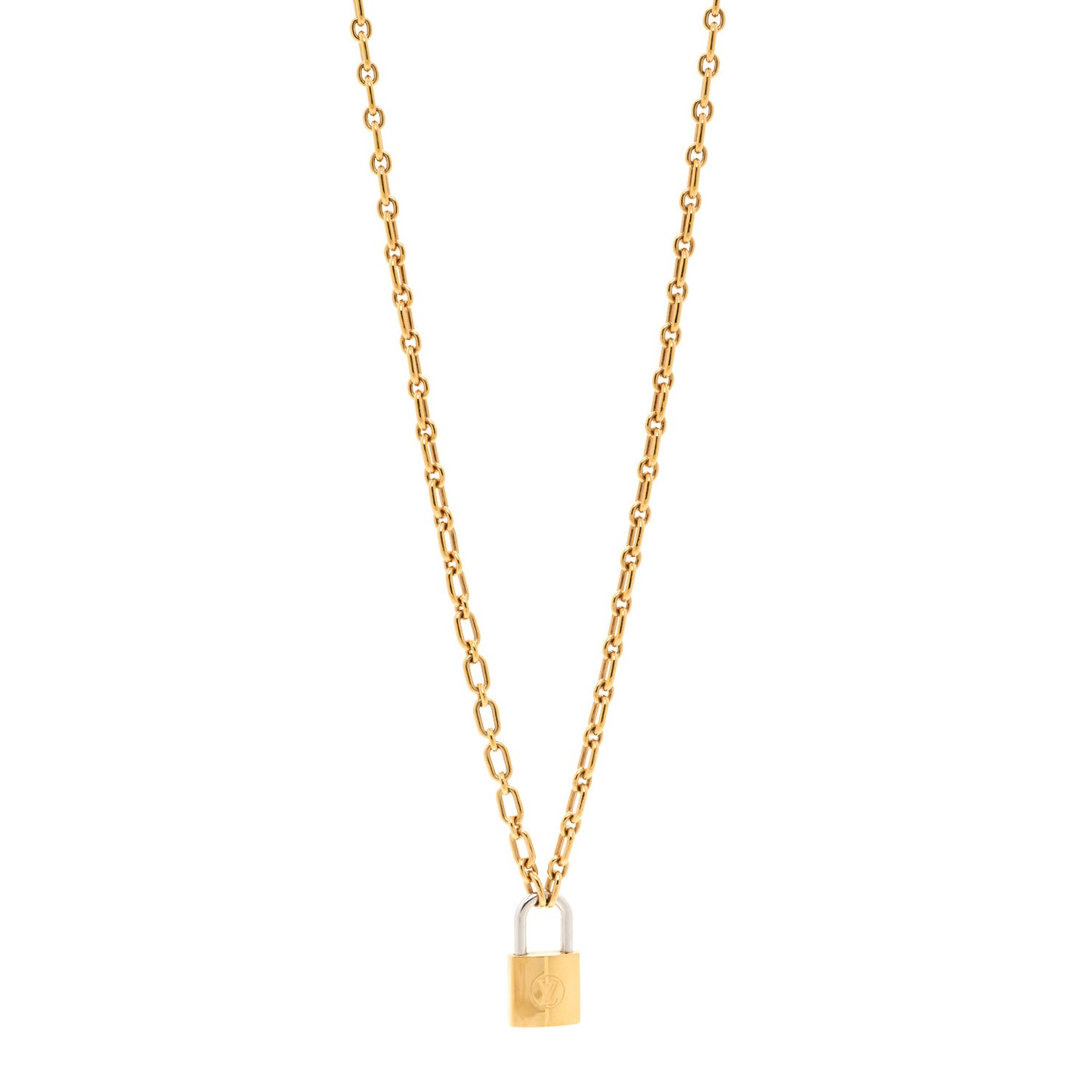 Lock Me Pendant Necklace Gold