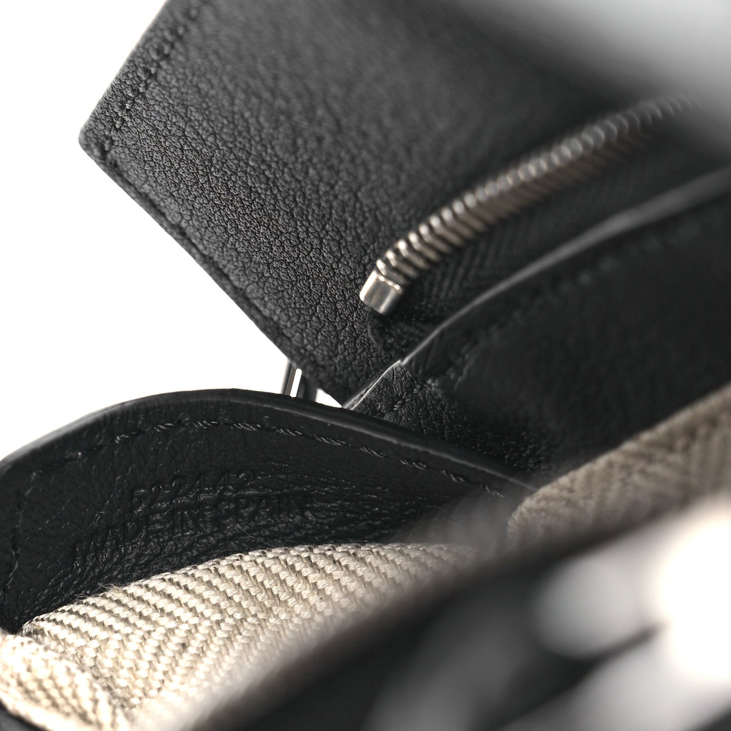 Calfskin Mini Puzzle Edge Bag Black