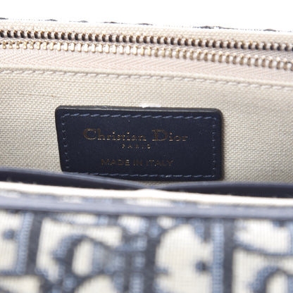 Christian Dior Oblique DiorAddict Wallet On Chain Clutch Navy Blue 6 of 11