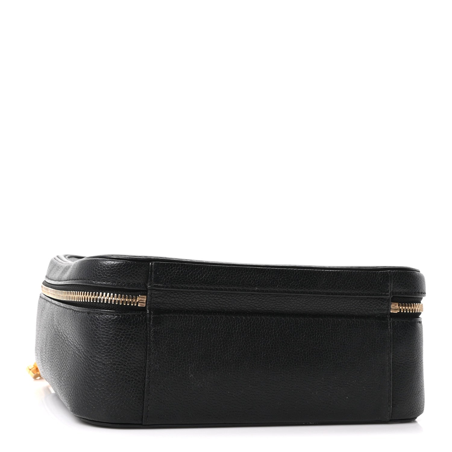 Chanel Caviar Quilted Large CC Filigree Vanity Case Black 4 of 10