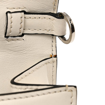 Prada City Calf Plex Ribbon Bag White Black 16 of 17