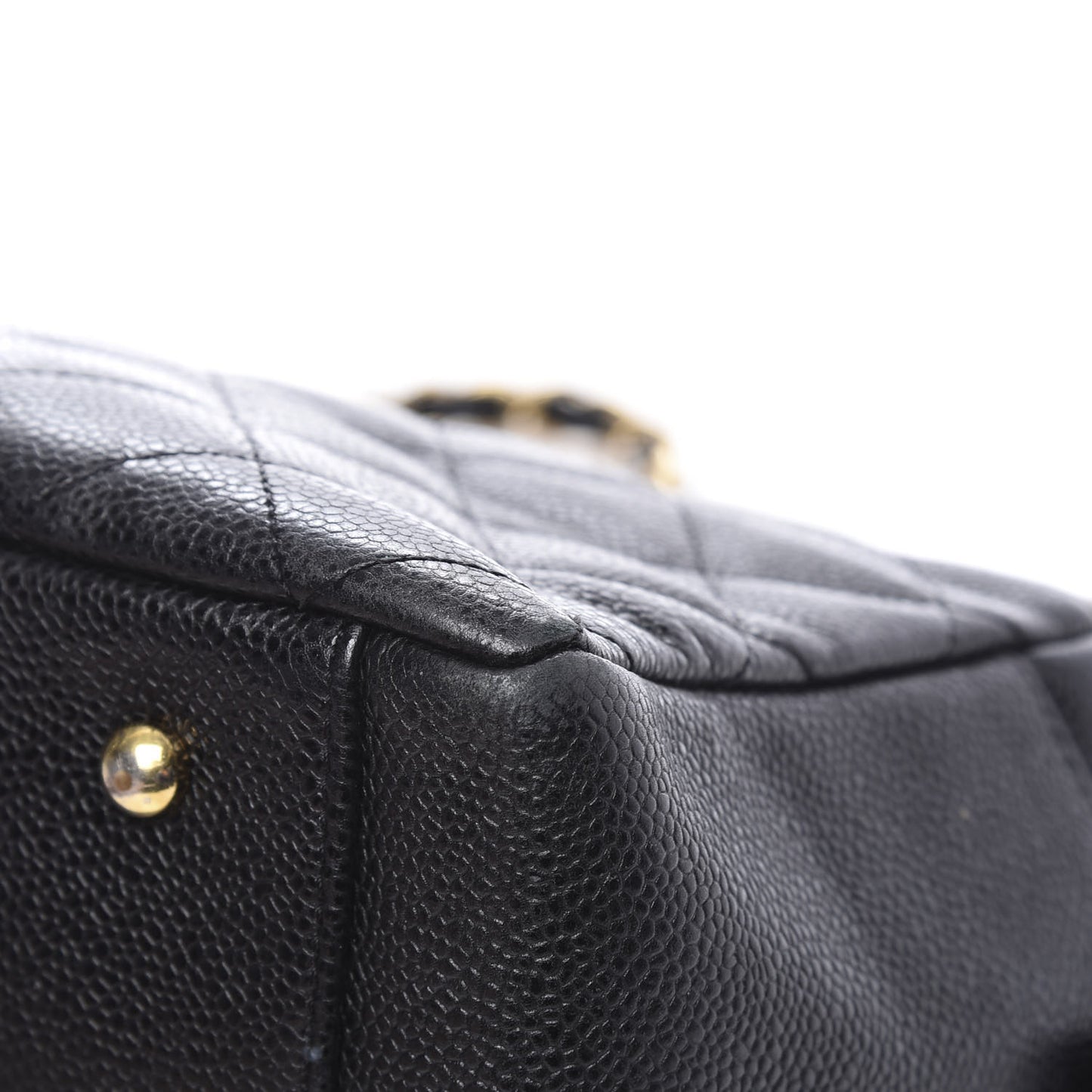 Caviar Quilted Petit Timeless Tote PTT Black