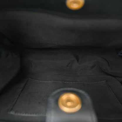 Chanel Calfskin Quilted CC Chain Accordion Tote Black 4 of 9