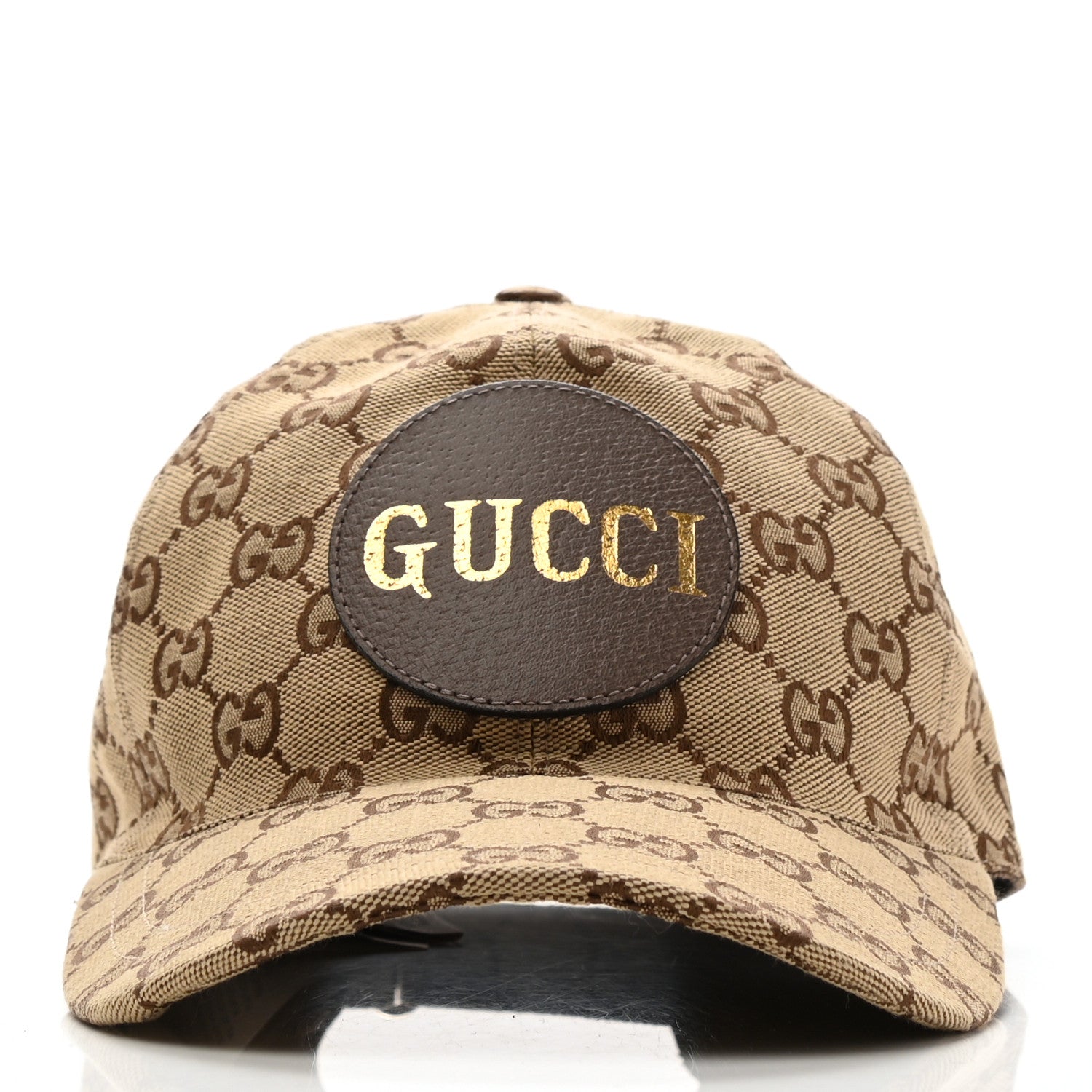 Gucci Monogram Textured Dollar Calfskin Zeno Baseball Hat S Beige 3 of 10