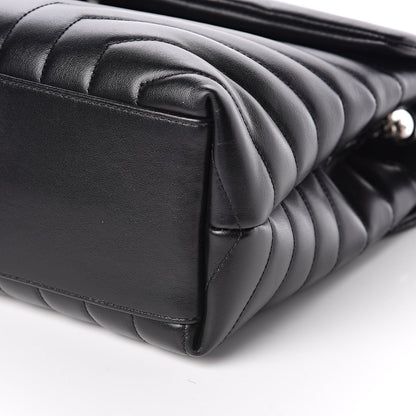 Saint Laurent Calfskin Y Quilted Monogram Medium Loulou Chain Satchel Black 9 of 10