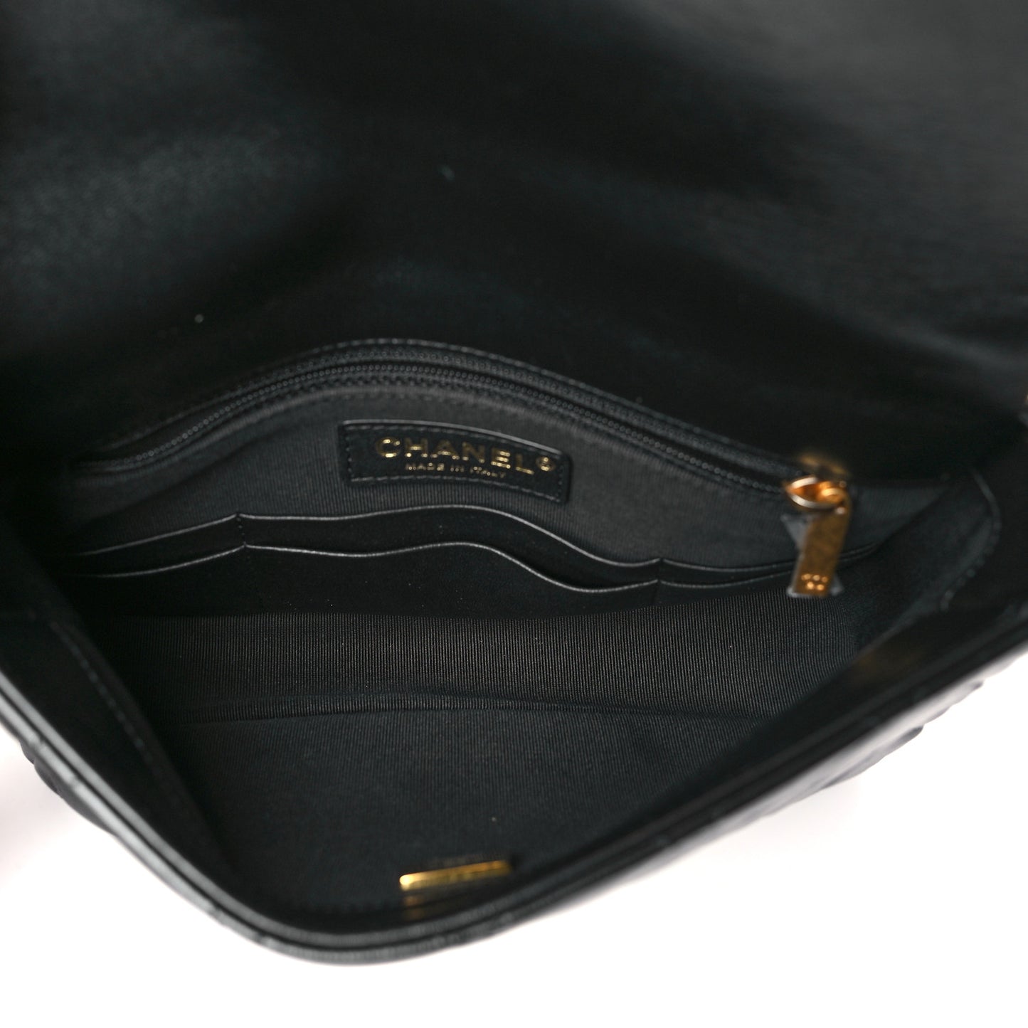 Lambskin Quilted Mini Maxi CC Flap Black