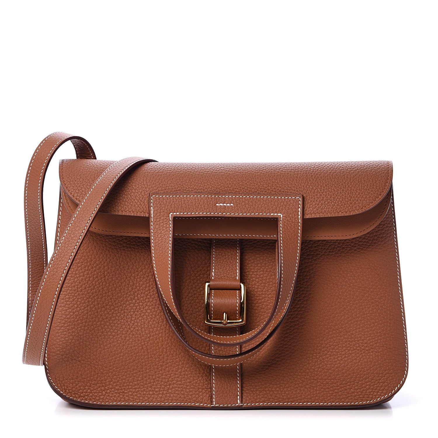 Hermes Taurillon Clemence Halzan 31 Gold 1 of 12
