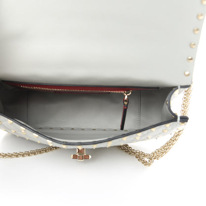 Valentino Garavani Nappa Medium Rockstud Spike Shoulder Bag Opal Grey 5 of 11