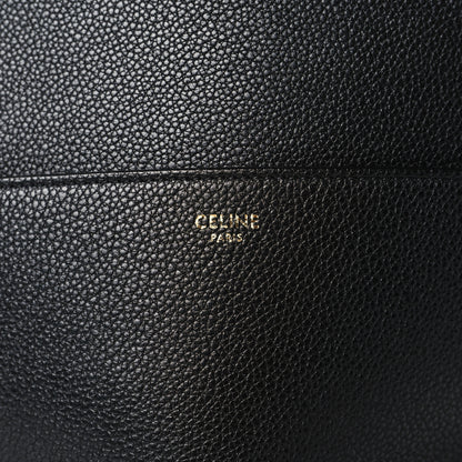 Celine Soft Grained Calfskin Sangle Bucket Bag Black 6 of 8