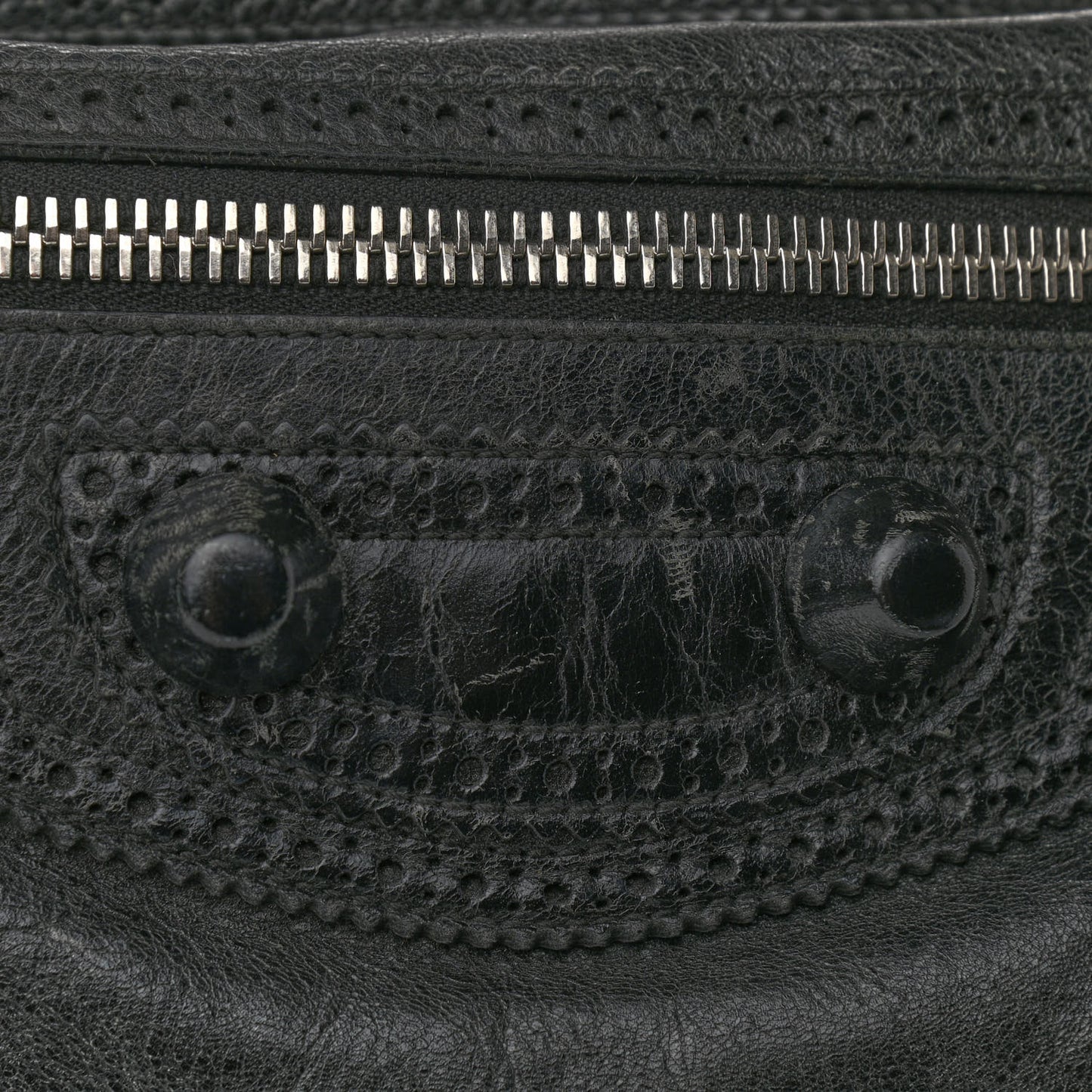 Agneau Giant Brogues Hardware Day Hobo Black