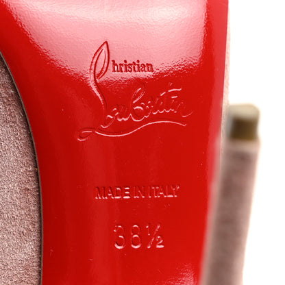 Christian Louboutin Veau Velours Anjalina 100 Pumps 38.5 Pink Bronze 7 of 7