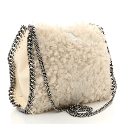 Stella McCartney Wool Fur Mini Falabella Tote White 3 of 10