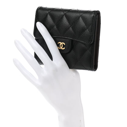 Chanel Caviar Quilted Compact Flap Wallet Black 2 of 10