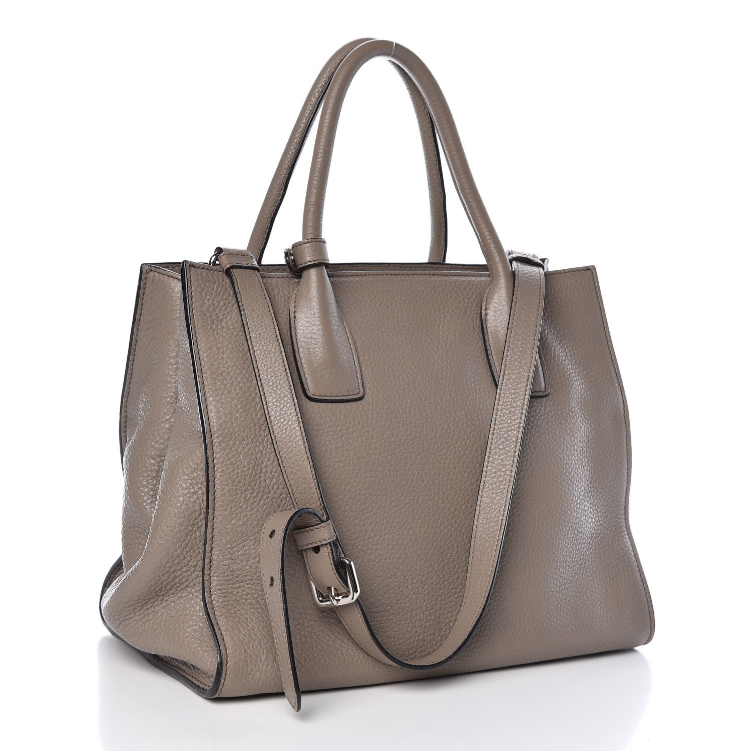 Prada Vitello Daino Shopping Tote Argilla 3 of 11