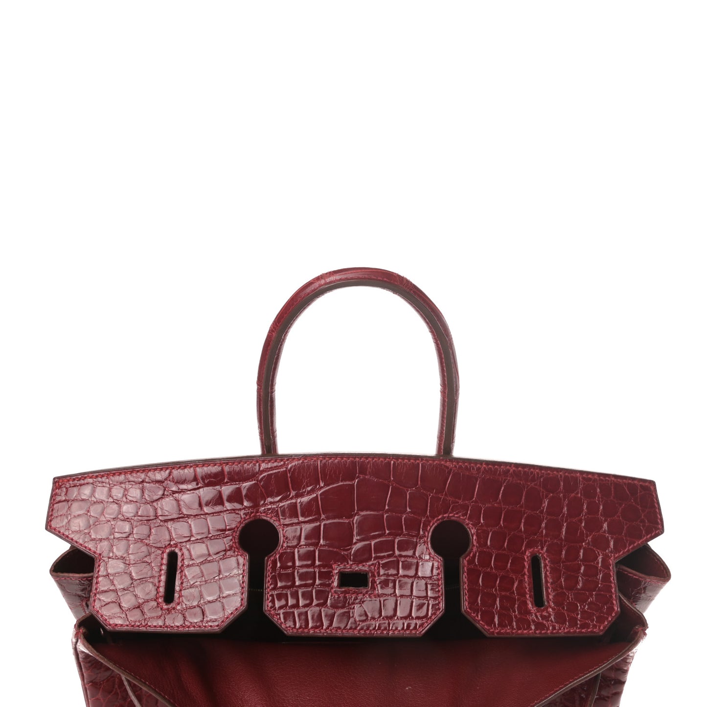 Shiny Alligator Birkin 35 Rouge Vif