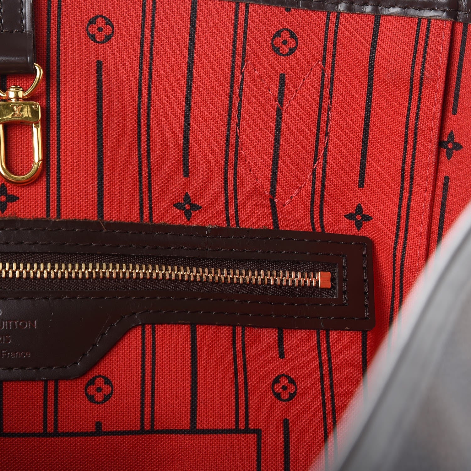 Louis Vuitton Damier Ebene Neverfull MM 9 of 11