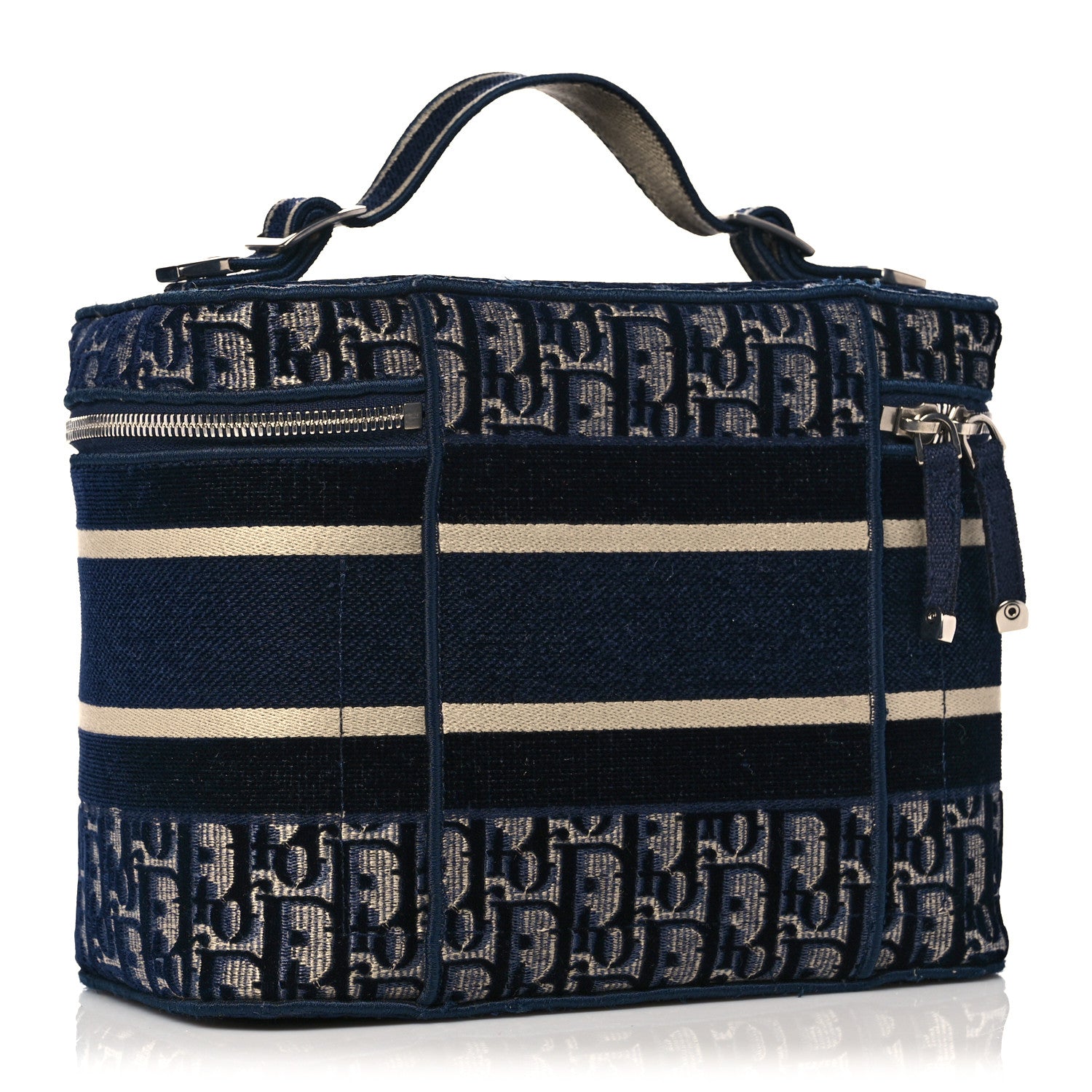 Christian Dior Oblique Diortravel Vanity Case Blue 3 of 14