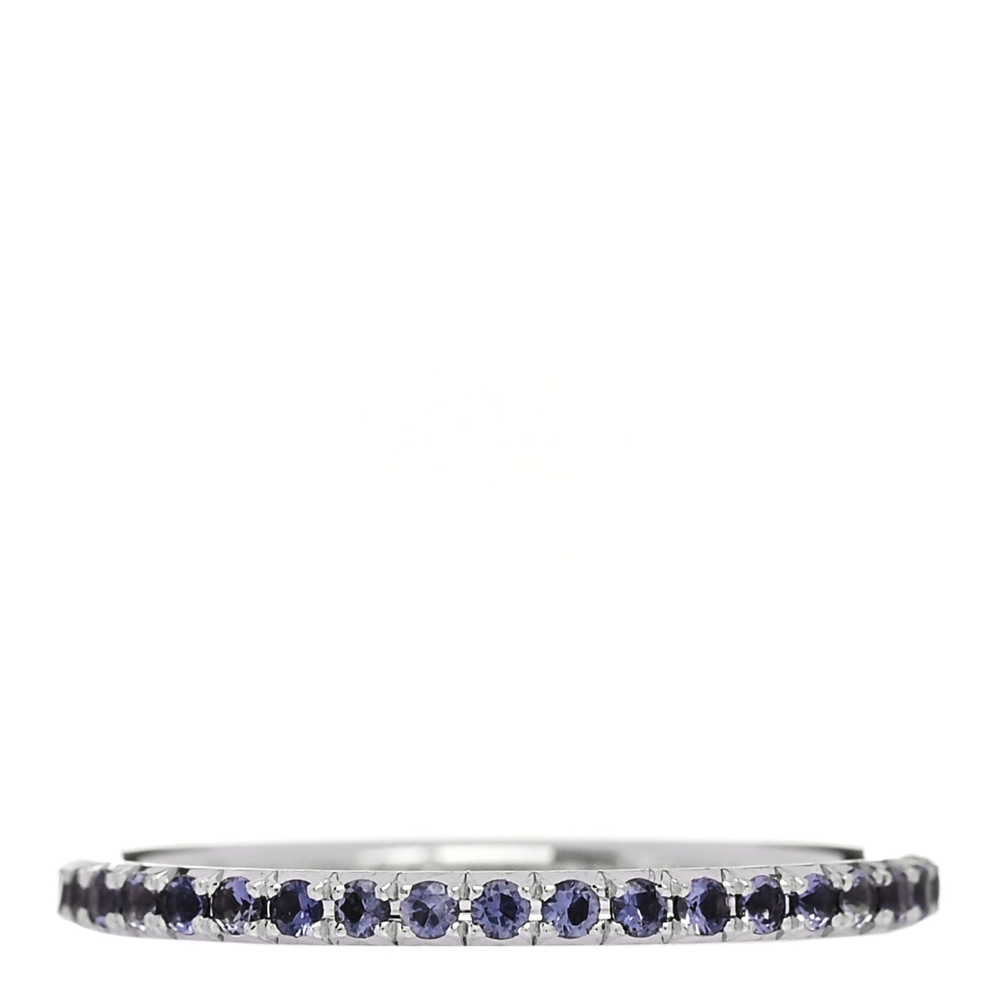 18K White Gold Iolite Metro Ring 48 4.5
