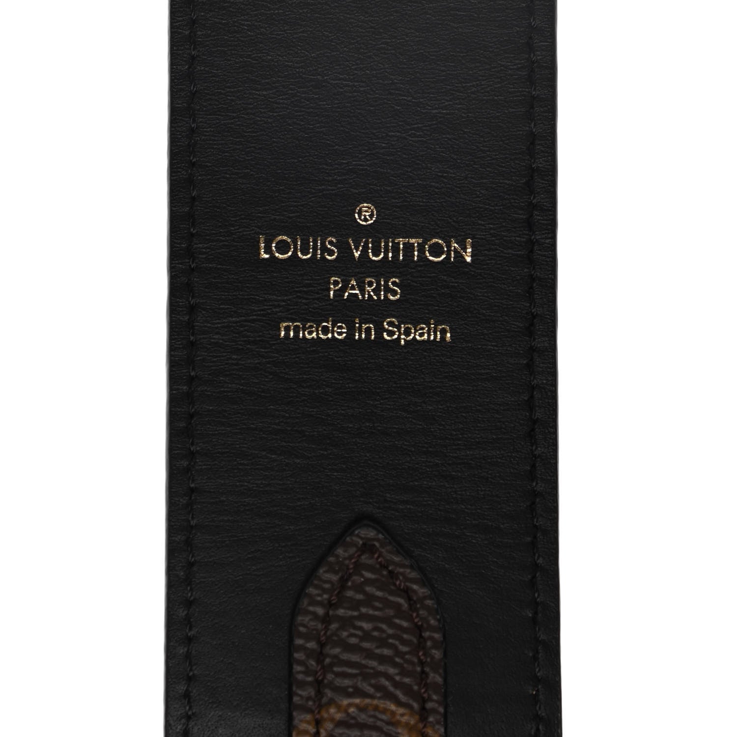 Louis Vuitton Monogram Bandouliere Shoulder Strap Black 3 of 5