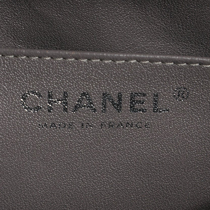 Chanel Caviar Quilted Jumbo Single Flap Grey 7 of 8