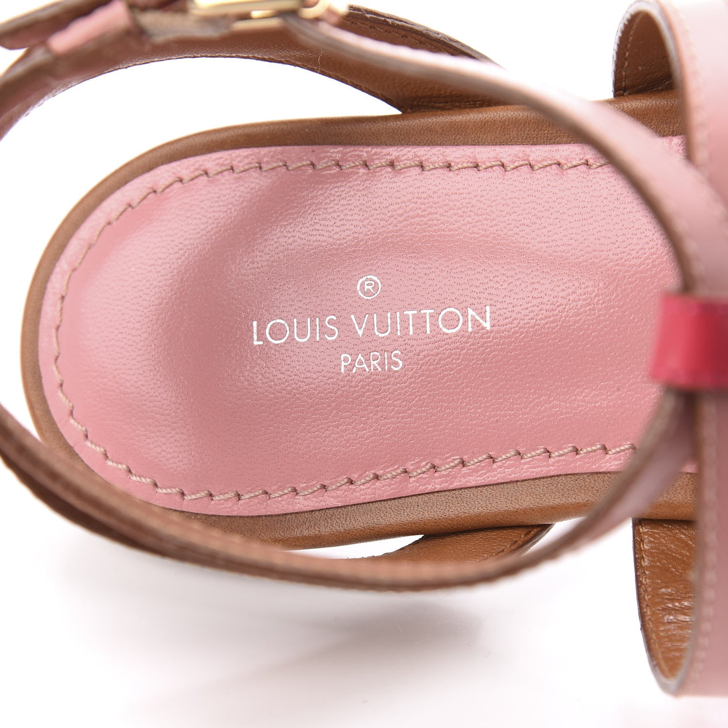 Louis Vuitton Calfskin Farenheit Flat Sandals 36 Pink 6 of 7