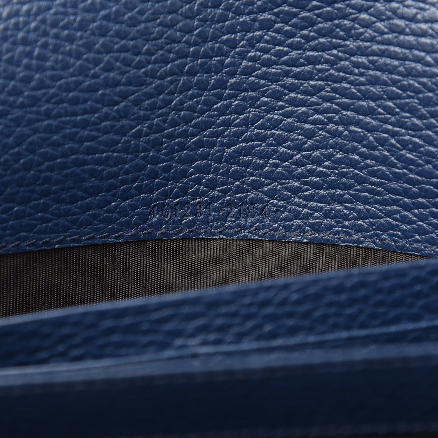Gucci Dollar Calfskin Crystal Mini Dionysus Chain Wallet Blue Agata Black Diamond 6 of 11