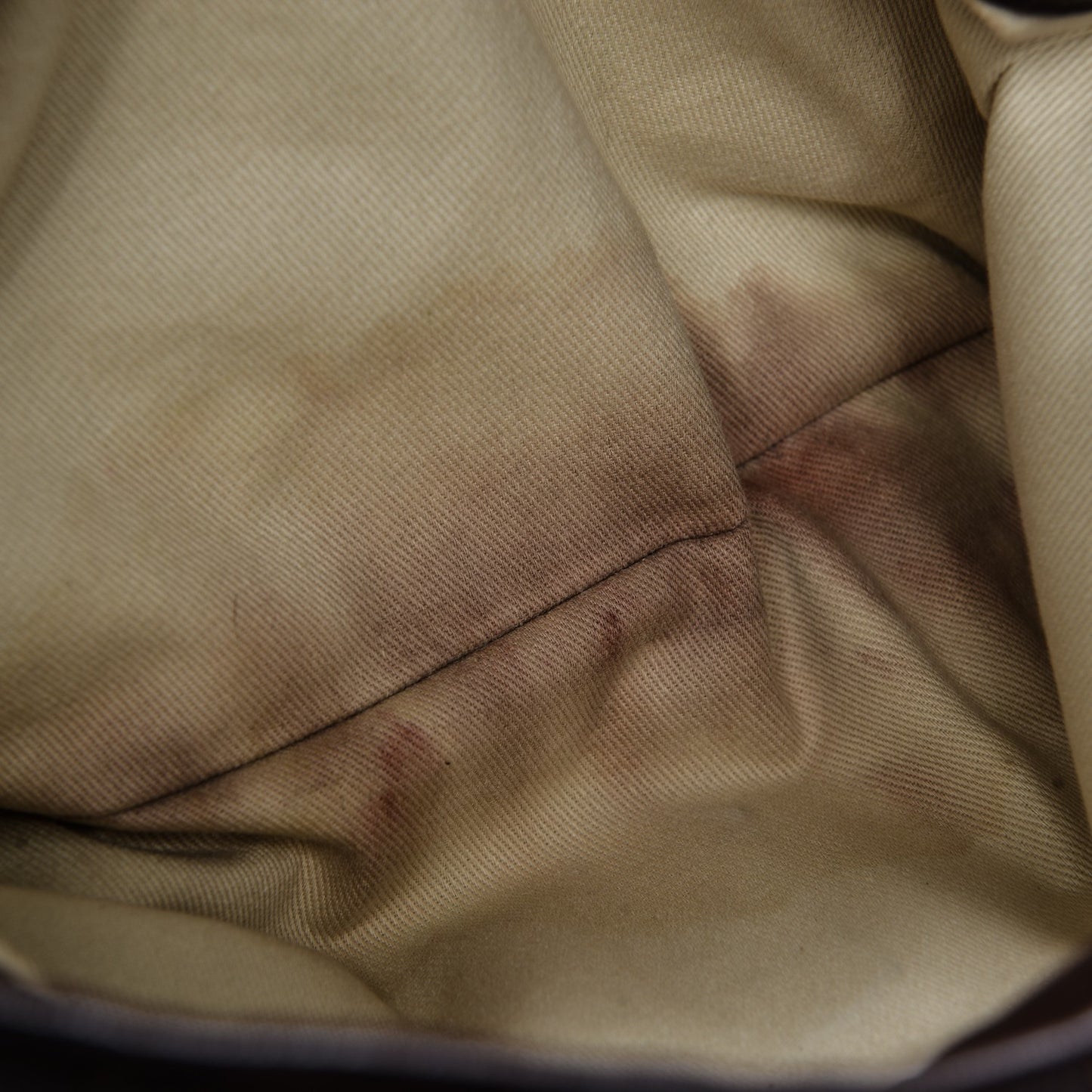 Calfskin Large Diamond Stitch Tote Brown