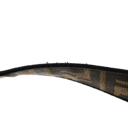 Fendi Fabric Jacquard FF 1974 Medium Baguette Tobacco Moro Black 11 of 12