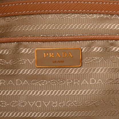 Prada Saffiano Medium Galleria Double Zip Tote Caramel 7 of 10