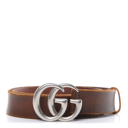 Gucci Cuoio Toscano Nickel Double Double G 30mm Belt 80 32 Cuir 1 of 8