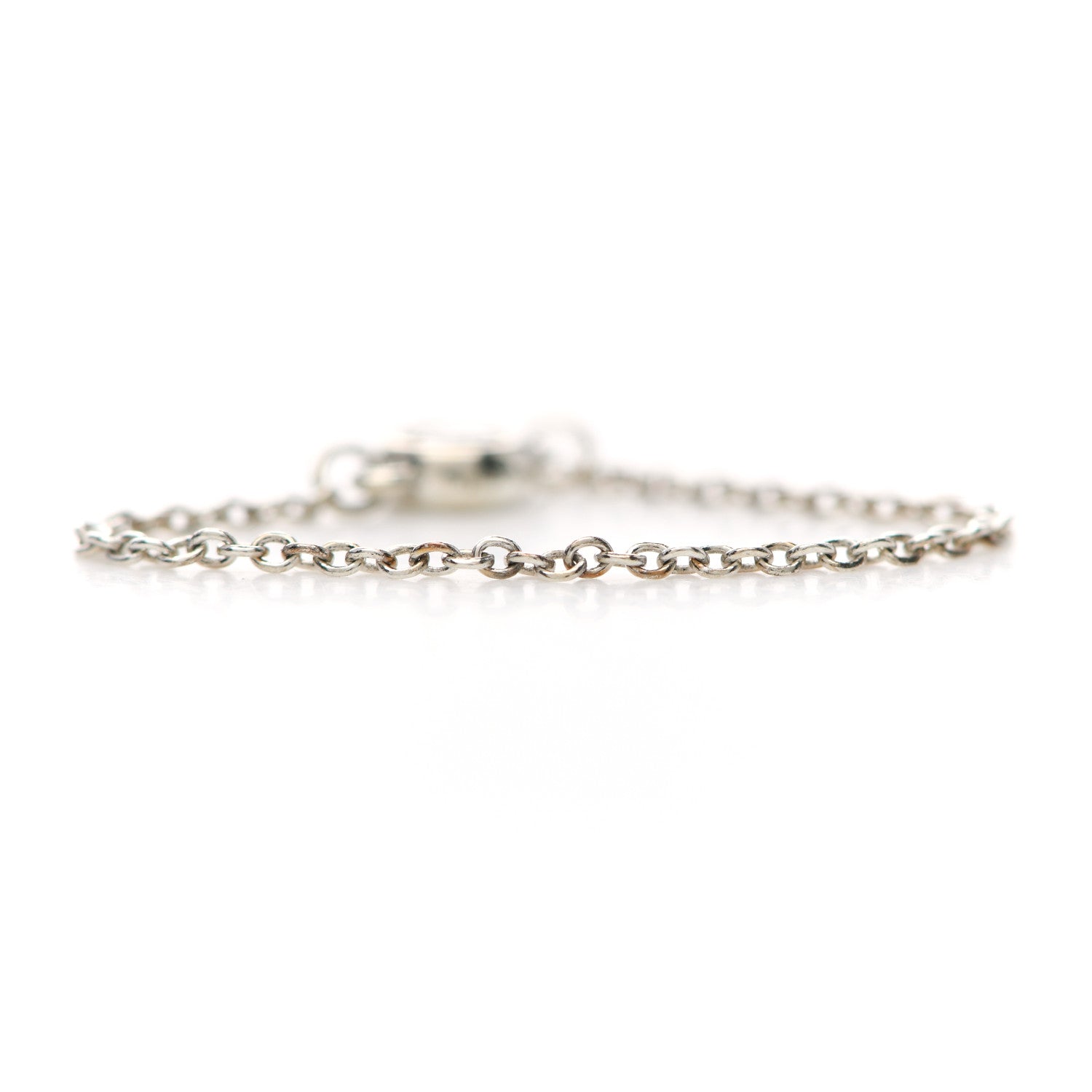 Tiffany Sterling Silver Diamond Elsa Peretti Diamonds by the Yard Ring 57 8 7 of 7