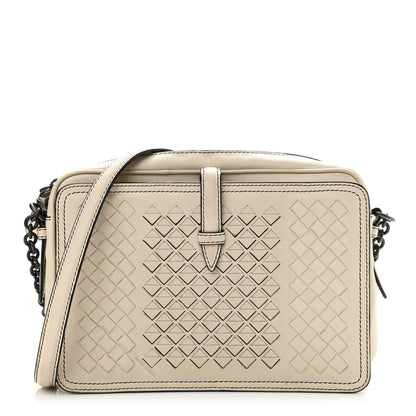 Bottega Veneta Nappa Intrecciato Medium Camera Shoulder Bag Beige 1 of 12