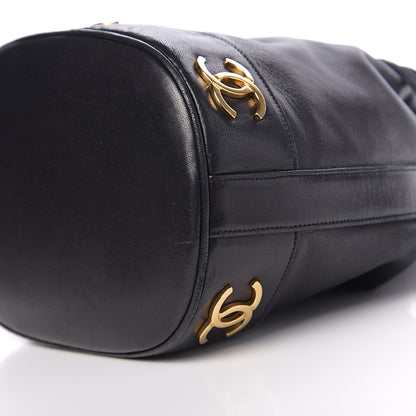 Chanel Lambskin CC Drawstring Shoulder Bag Black 11 of 11