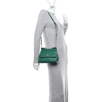 Dolce & Gabbana Dauphine Small Miss Sicily Satchel Green 2 of 9
