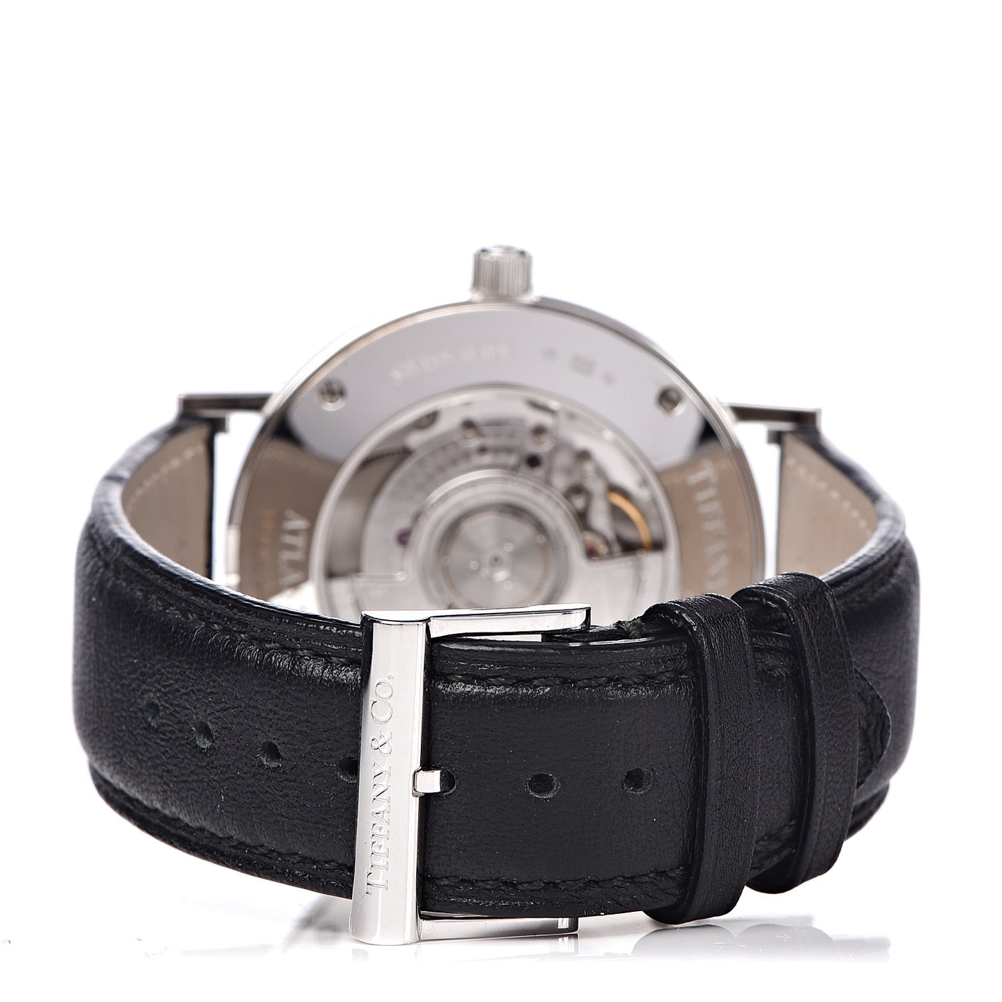Sterling Silver Calfskin 39mm Atlas Automatic Watch