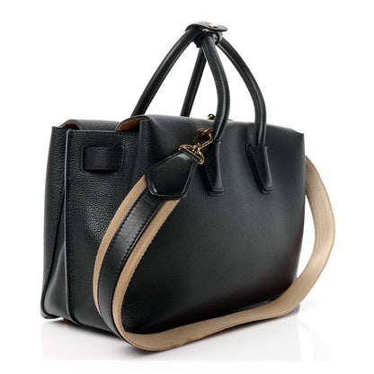 MCM Grained Calfskin Medium Milla Tote Black 3 of 18