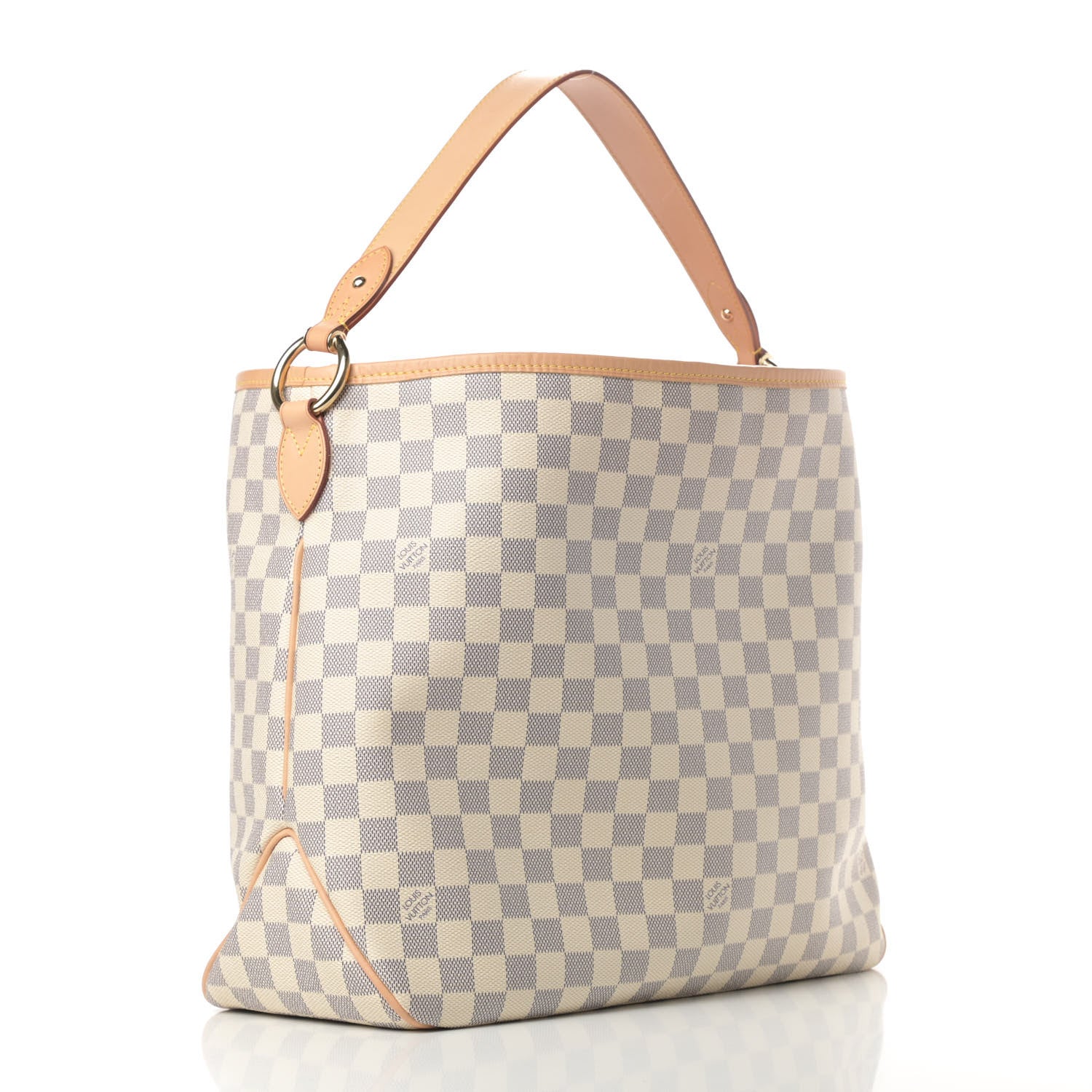 Louis Vuitton Damier Azur Delightful MM Rose Ballerine 2 of 12