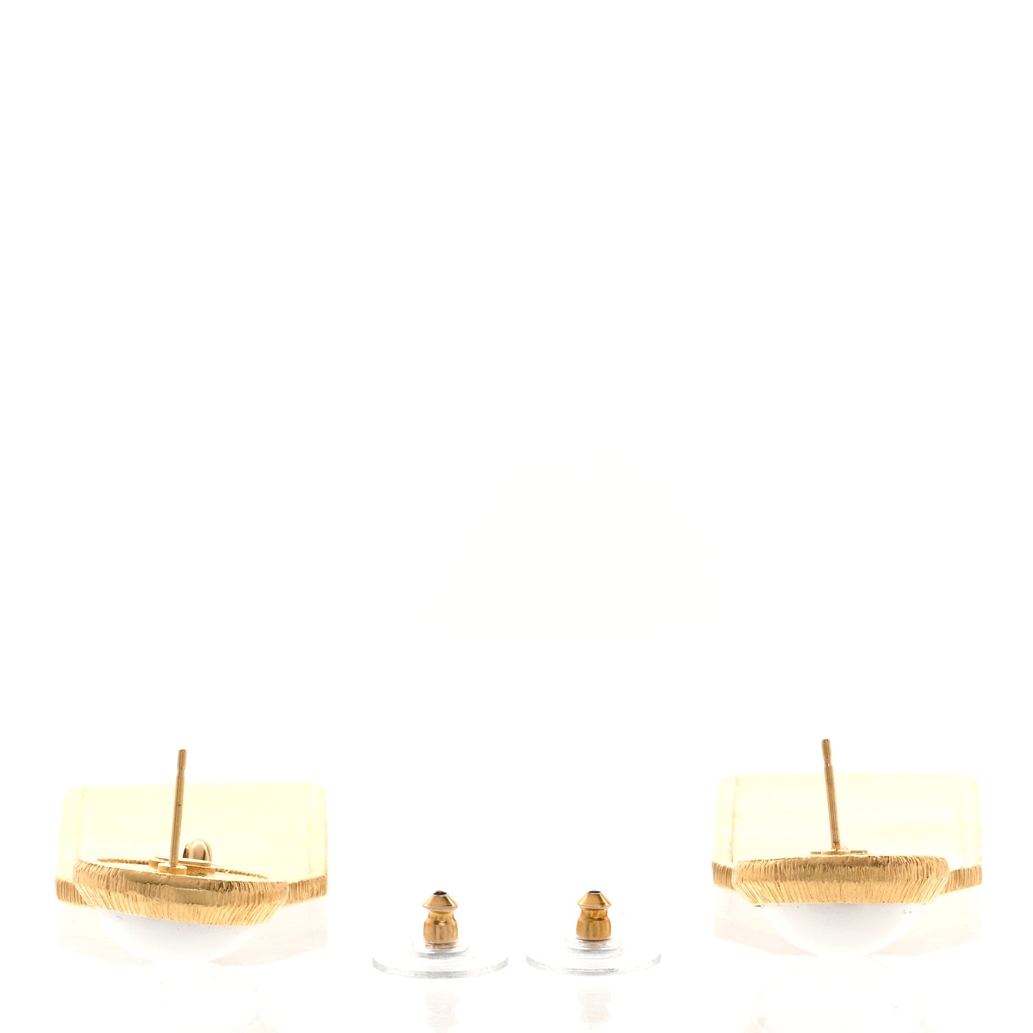 Chanel Pearl CC Tags Drop Earrings Gold 3 of 5