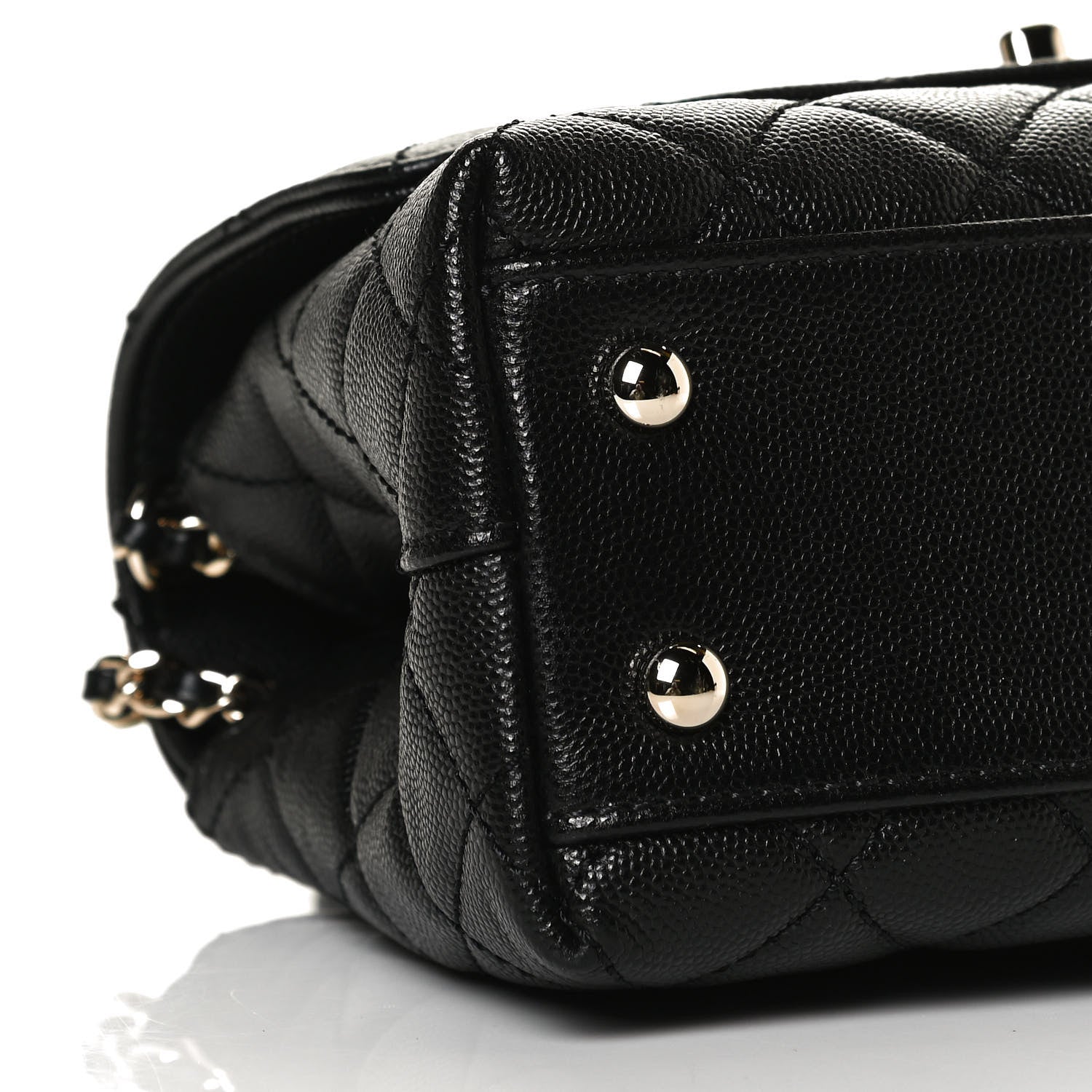 Chanel Caviar Quilted Mini Coco Handle Flap Black 8 of 9