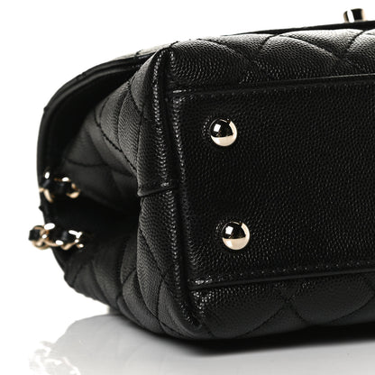 Chanel Caviar Quilted Mini Coco Handle Flap Black 8 of 9