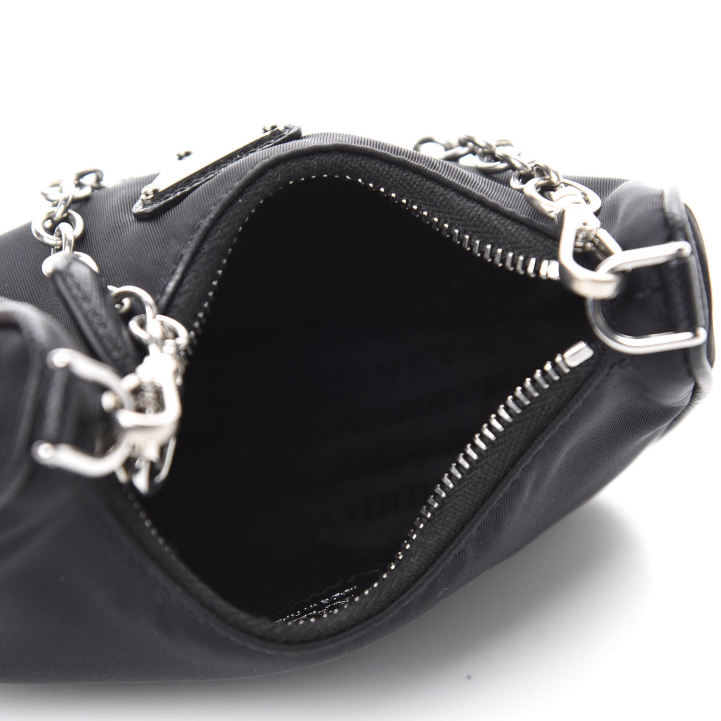 Tessuto Nylon Mini Re-Edition 2000 Shoulder Bag Black