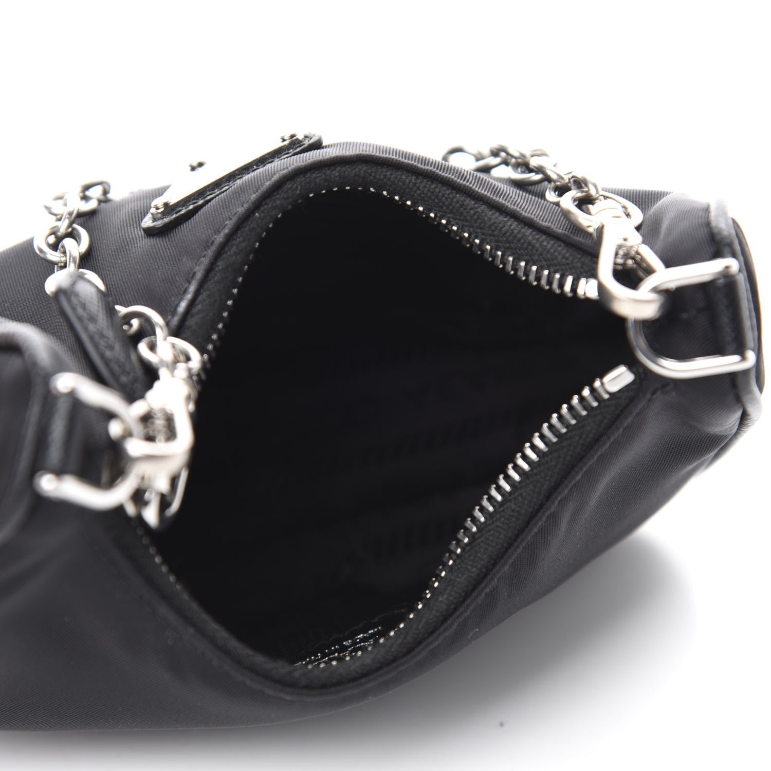 Prada Tessuto Nylon Mini Re-Edition 2000 Shoulder Bag Black 5 of 13