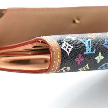 Louis Vuitton Monogram Multicolor Porte Tresor International Wallet Black 14 of 16