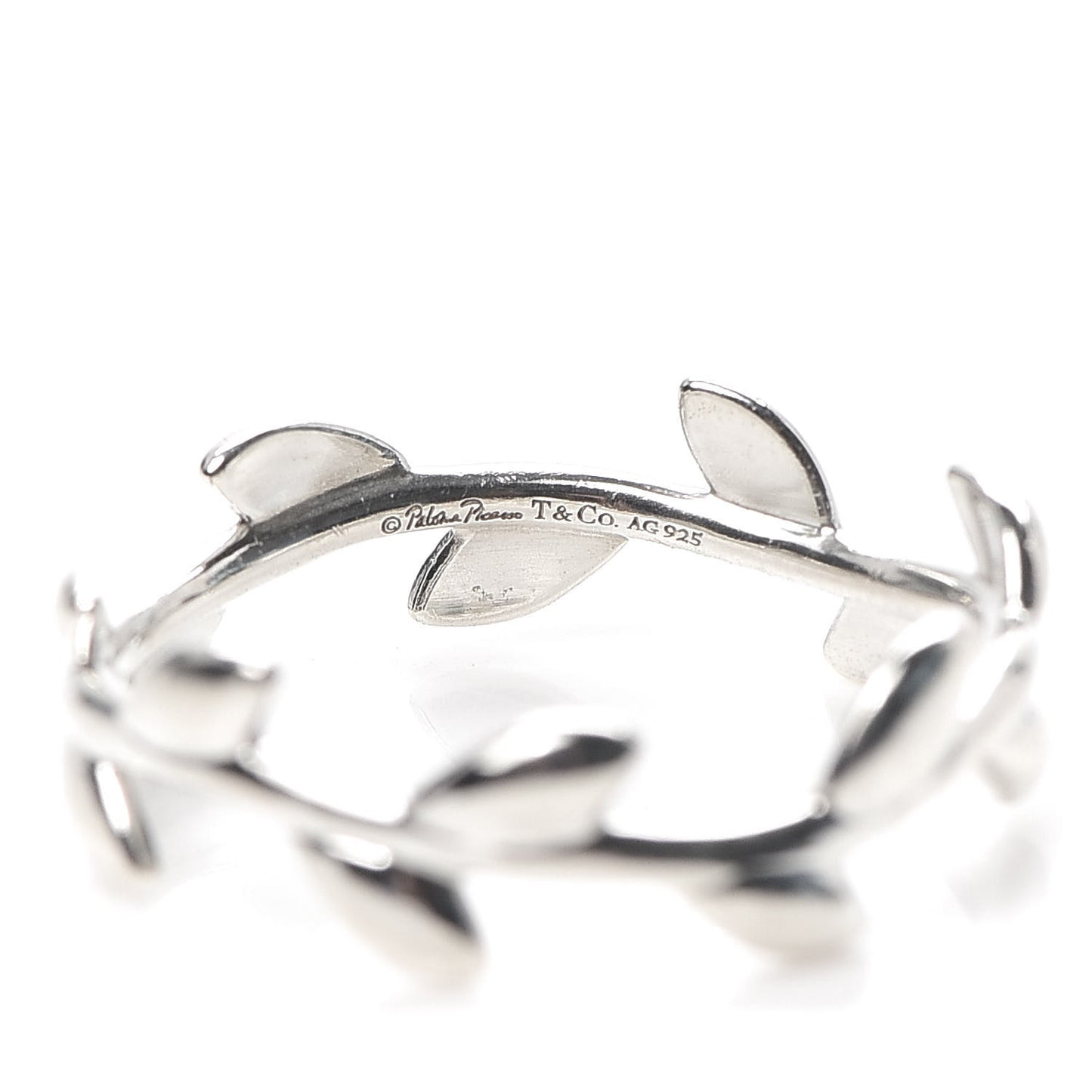 Sterling Silver Paloma Picasso Narrow Olive Leaf Band Ring 57 8