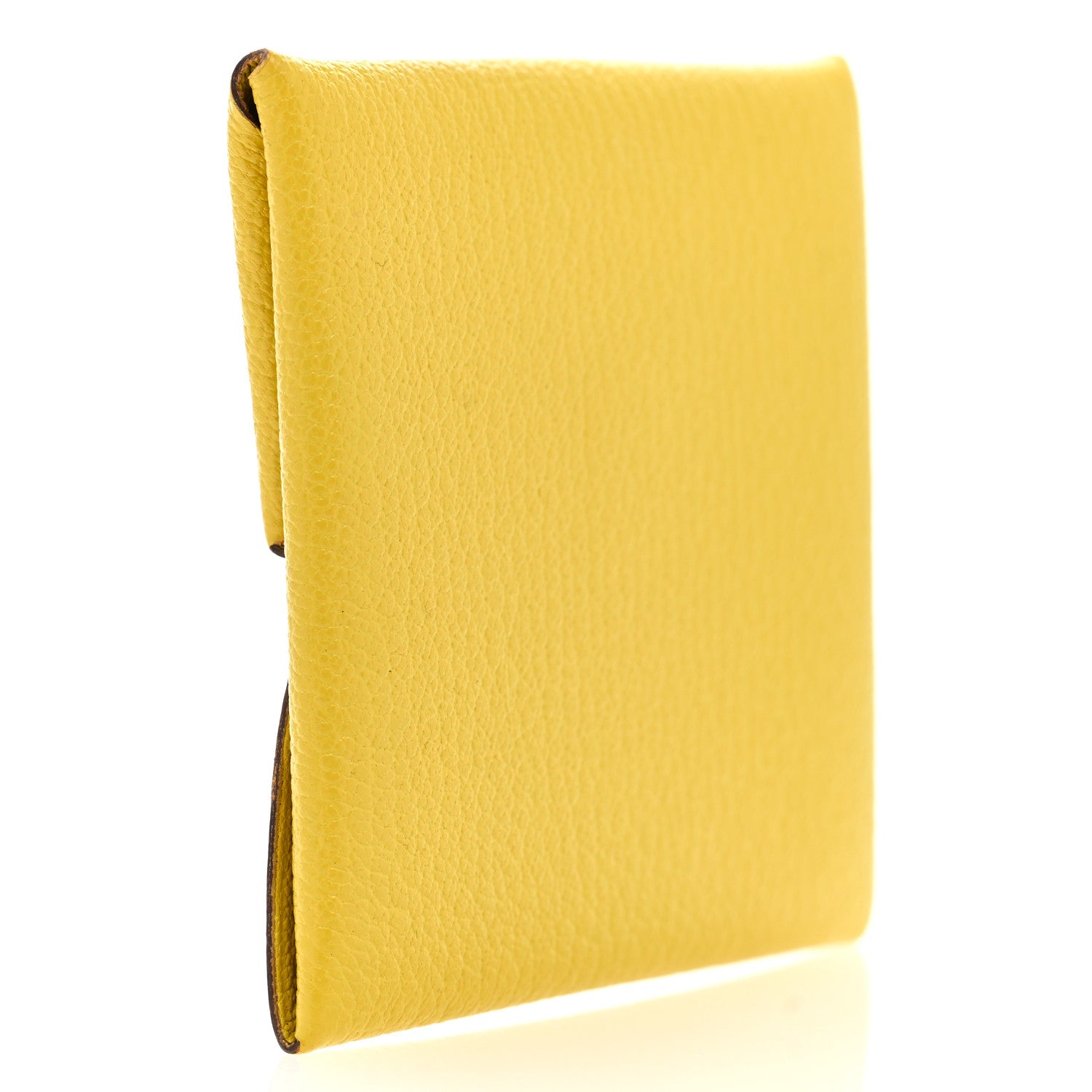 Hermes Chevre Mysore Bastia Coin Purse Jaune Ambre 3 of 7