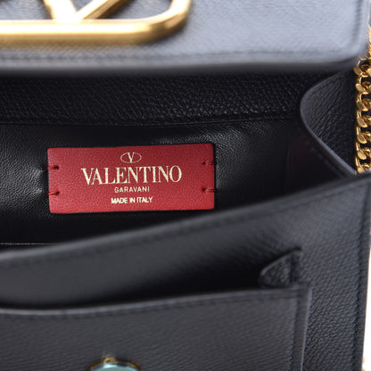 Valentino Garavani Calfskin VLogo Crossbody Bag Black 6 of 9