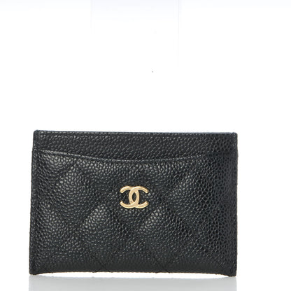 Chanel Caviar Quilted Card Holder Black 1 of 8